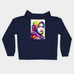 Girl Pop Art Kids Hoodie